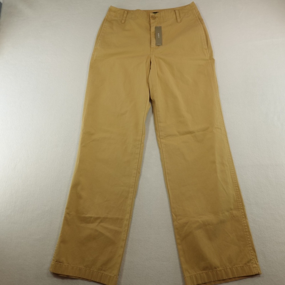 NWT J. Crew Pants Womens‎ 27x30 Wide Leg Pockets Cotton Tan Business Work